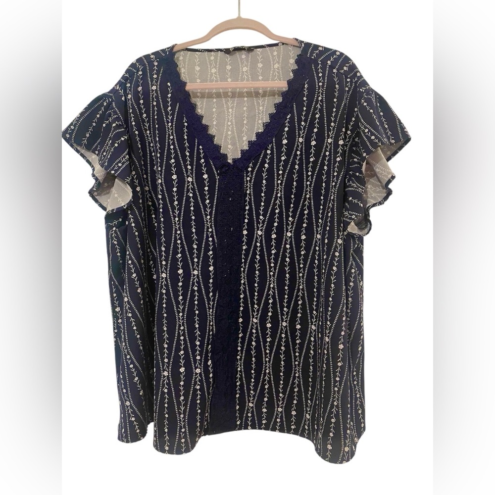 BloomChic Navy Blouse 26